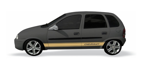 Faixa Lateral Corsa Personalizado Adesivo Chevrolet Par Cm3005