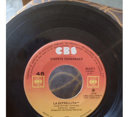 Lote Discos De Acetato Vinilo Vicente Fernández Ranchera (Usado)