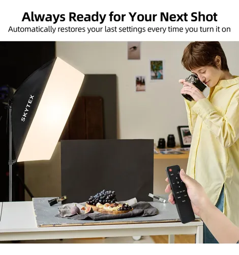 Kit De Iluminación Softbox Skytex 20x28 Pulgadas Soft Box 85