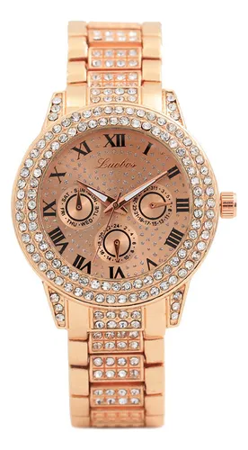 comprar Pulsera De Metal, Pulsera De Cuarzo, Pulsera Dorada, Reloj D