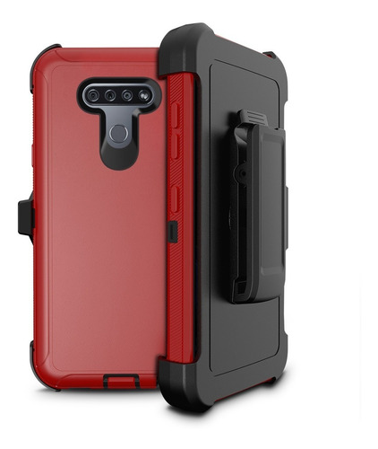 Imagen 2 de 5 de Funda 3 Piezas Uso Rudo Para LG Stylo 6 Con Clip