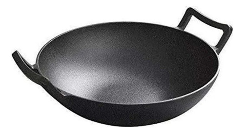 Sarten Wok Hierro Fundido 31 Cm Profesional