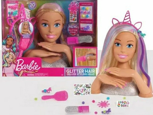 Barbie Cabeza Peinados Look Luminoso Original Nueva Mattel