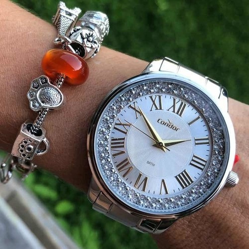 Relógio Feminino Prateado Analogico Condor Co2036kvg/3k Nf