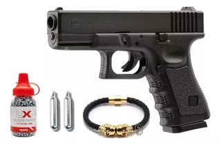 Pistola Glock 19 Gen3 4.5mm Co2 Balines Posta Metal Bb