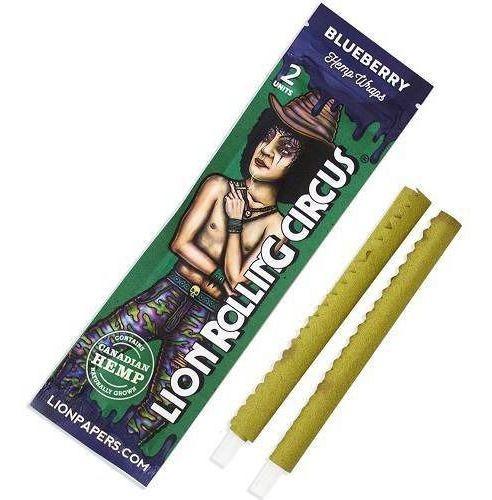 Caja de arándanos Blunt Hemp Wraps Lion Rolling Circus