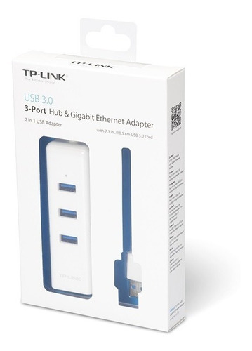 Hub Usb 3.0 3-port&gigabit Ethernet 2 In 1 Tl-ue330 Tp-link