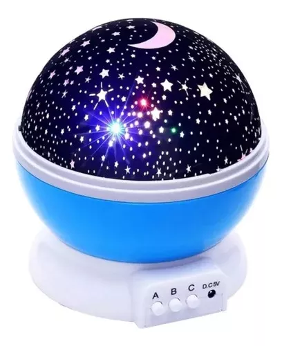 Velador Lampara Luz De Noche Proyector De Estrellas Infantil