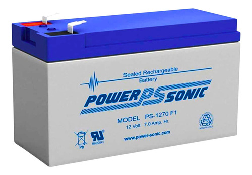 Batería Recargable Respaldo Ups No Break Powersonic 12 V 7 A