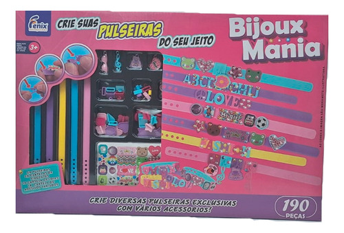 Bijoux Mania Pulseiras 190 Peças Bjm905 - Fenix Brinquedos