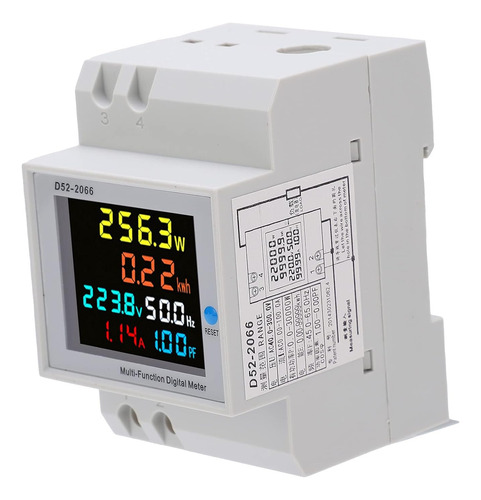 Medidor Electrico 6 Parametros Multimetro Amperimetro Lcd