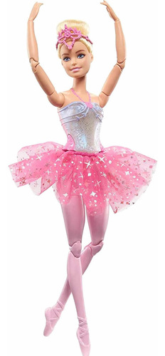 Barbie Muñeca Bailarina Mágica Con Luces Tiara Y Tutú.