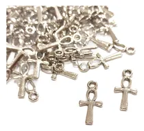 Comprar 100 Dijes Cruz (6) Metal Armado De Artesanias Y Bijouterie 