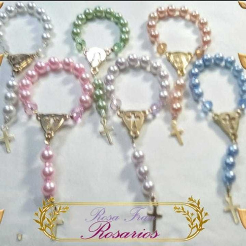Mini Rosario Recuerdo Bautizo Novenario Comunión Misas