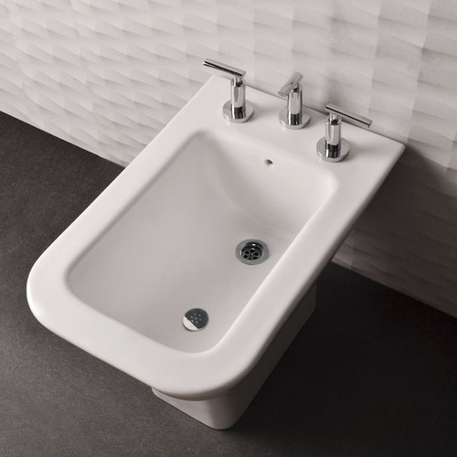 Bidet Ferrum Milena Apoyar Monocomando Y 3 Orificios