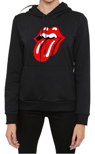 Buzo Negro Canguro The Rolling Stones Lengua Rock Música