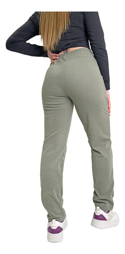 Jogging Recto Mujer Tiro Alto Abrigado Darlon Soft