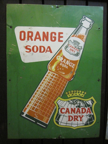 Letrero Antiguo Bebida Naranja Soda