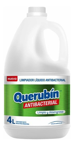 Querubin Limpiador Liquido Antibacterial X 4lts