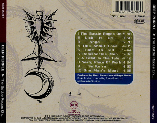 Cd The Battle Rages On... (deep Purple) Estándar