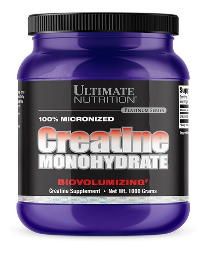 Ultimate Nutrition | Creatina Creatine | 1000 Gram | 200 Ser