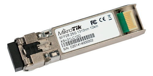 Módulo Fibra Monomodo Sfp+ Sfp28 Mikrotik Xs-31lc10d 10km