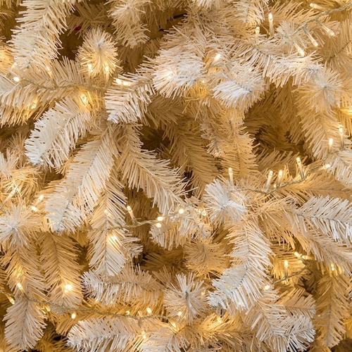 Imagem 5 de 5 de Kit 10 Cordão 100 Leds Fixo Branco Quente 10 Metros