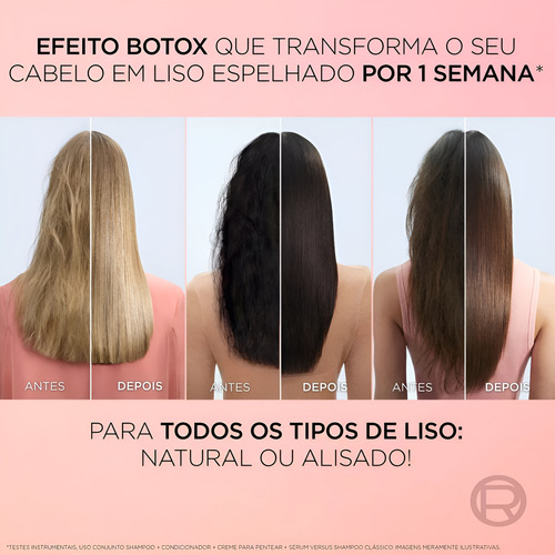 Shampoo Super Alinhador 400ml L'oréal Paris Liso Dos Sonhos