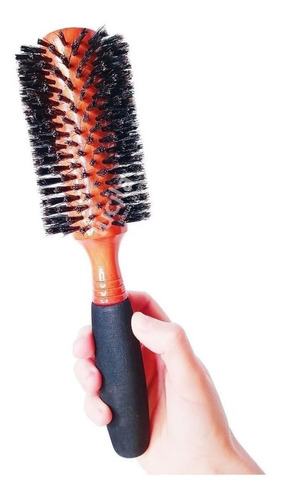 Cepillo De Pelo Para Brushing De Madera Con Mango De Goma So