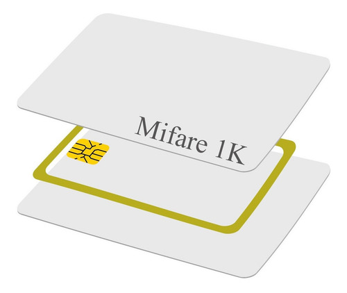 Imagem 2 de 4 de Cartão De Proximidade Mifare 1k 13,56mhz 100un