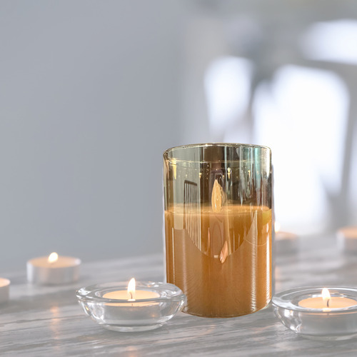 Set 2 Velas Led Llama Electrónica Decoración Interiores 10cm