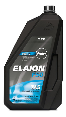 Aceite Ypf Elaion F50 5w40 Sintetico 5w40