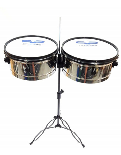 Imagen 5 de 10 de Timbaleta Acero Inox Pyp Std + Pie Platillo Platillo Palillo