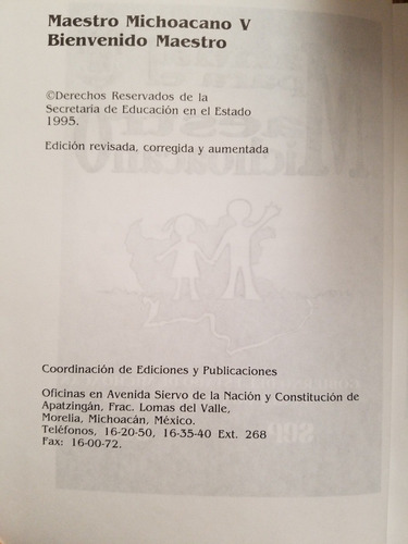 Maestro Michoacano Tomo V - Zedillo Ernesto (Usado)