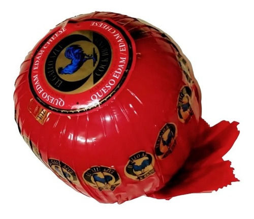 1 Pieza De Queso De Bola Baby El Gallo Azul Edam 800 Gramos 