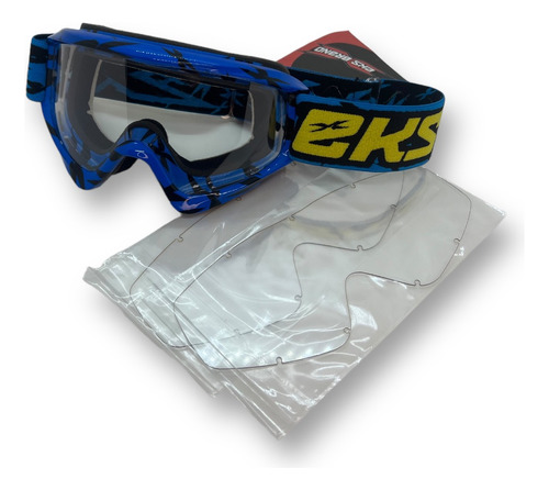 Antiparra Gafas De Motocross Enduro Transparentes + Repuesto