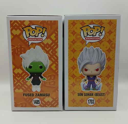 Funko Pop Fused Zamasu 1485 Gitd Y Son Gohan Beast 1703 (Usado)
