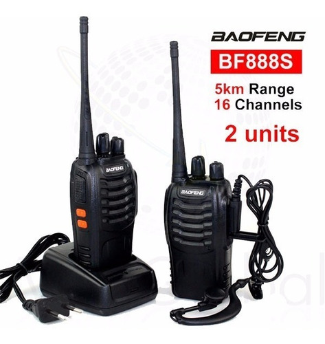 Radio Baofeng Bf-888s Paquete De Dos (02) Radios Nuevos..!!