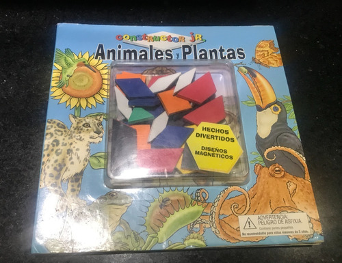 Libro Constructor Jr. Animales Y Plantas. Diseño Magnético