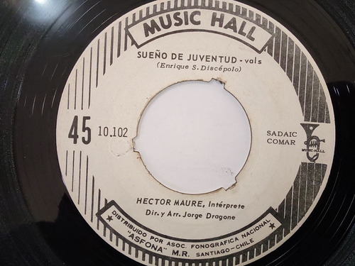 Vinilo Single De Héctor Maure Cancion Desesp(a158