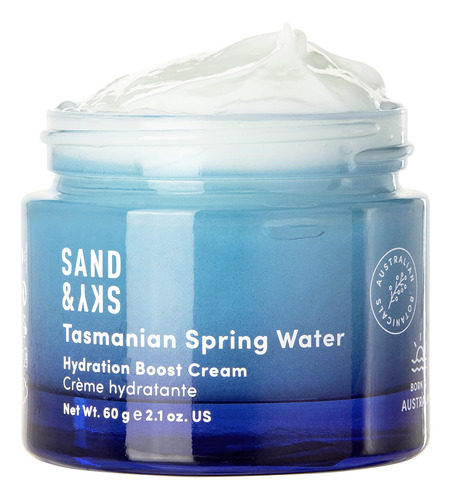 Sand & Sky Tasmanian Spring Water Hydration Boost Cream. Cre