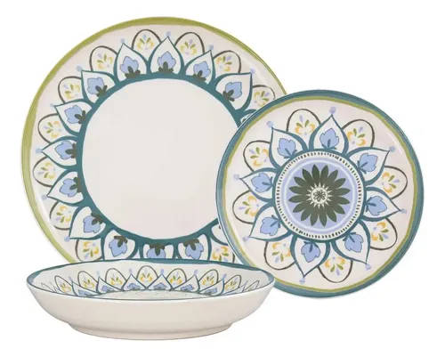 Aparelho De Jantar 18 Peças Flat Nisa Oxford