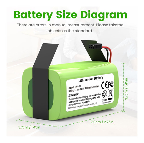 Compre Uma Bateria De Reposição De 144v 4000 Mah Com N79s,