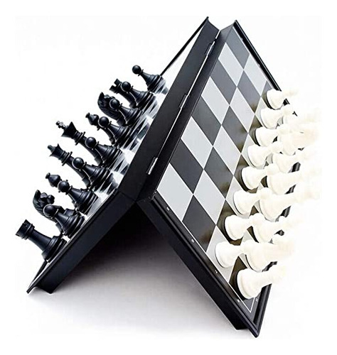 Juego De Ajedrez De Viaje Magnético Multiusos, Plegable, 126
