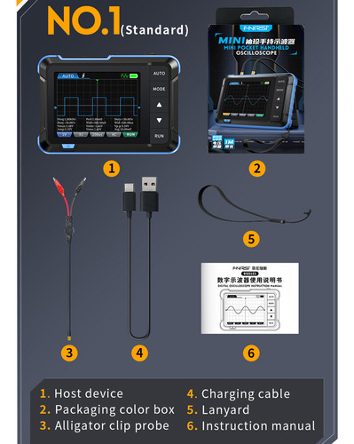 Configuración Estándar Del Osciloscopio Digital Fnirsi Dso15