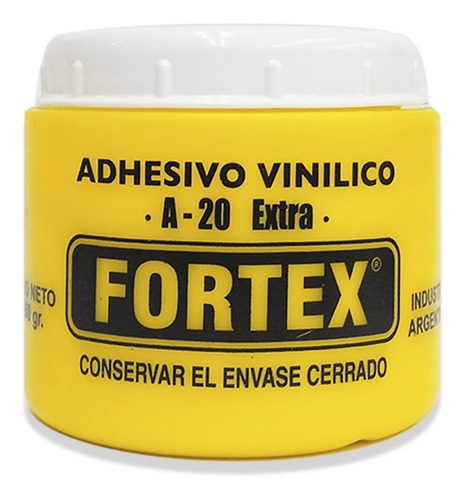 Pegamento Adhesivo Cola Vinilica Fortex A20 Extra 250 Gr