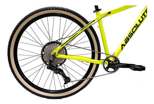 Bicicleta Aro 29 Bike Absolute Nero Iv 12 Marchas Susp Trava Cor Amarelo Neon