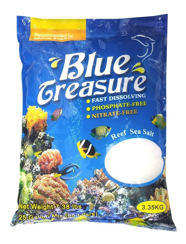 Blue Treasure Sal Reef Sea Salt Saco 3,35kg Sintético