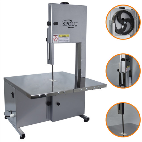 Serra Fita Bancada Mesa Aço Inox Maquina Cortar Carne 1,74