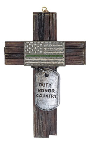 Cruz De Pared Pine Ridge Soldier Creed  Decoración Cruzada 